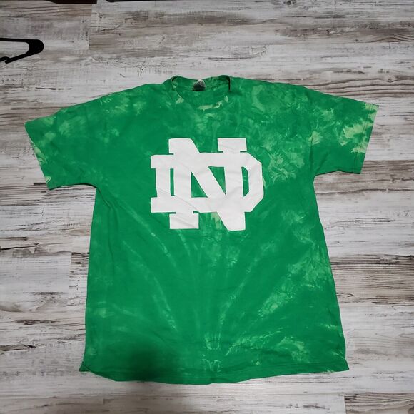 University Of Notre Dame Tide Tye Dye Men's Shirt XL Hand Dyed Fighting Irish - Picture 1 of 3